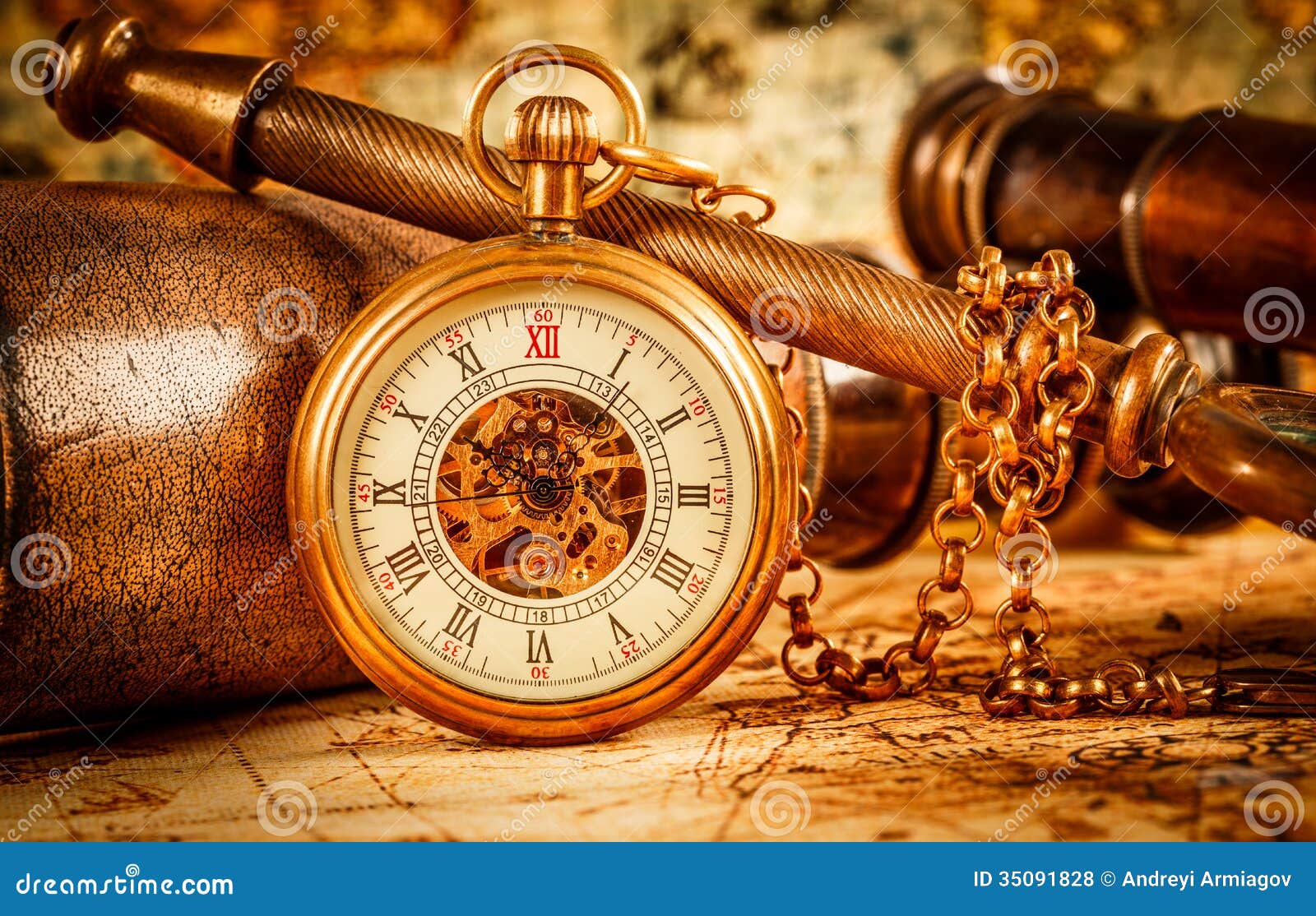 Vintage pocket watch stock photo. Image of nostalgia 35091828