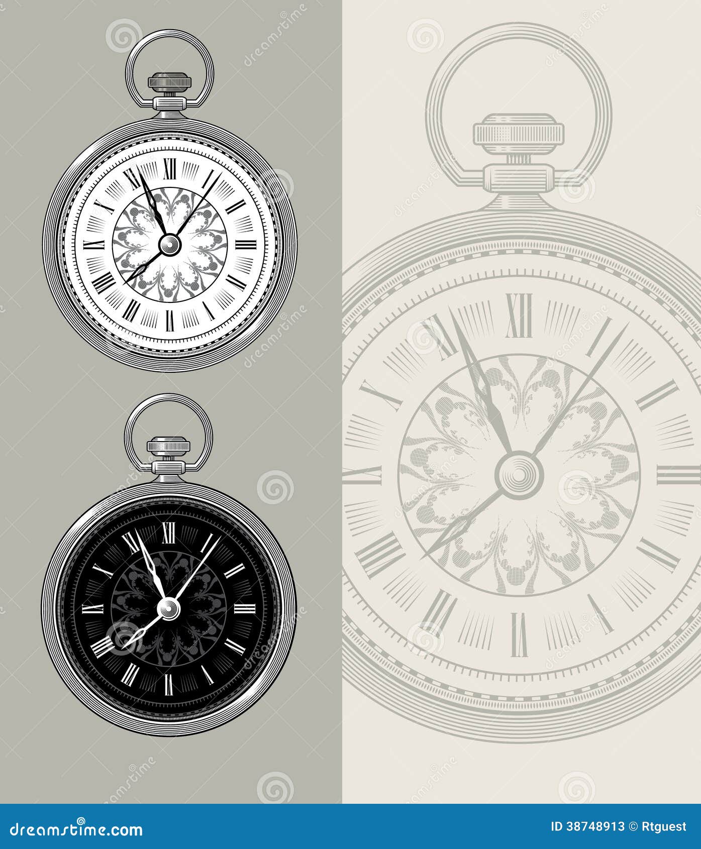Compass & Pocket Watch Tattoos for Procreate — Tattoo Space