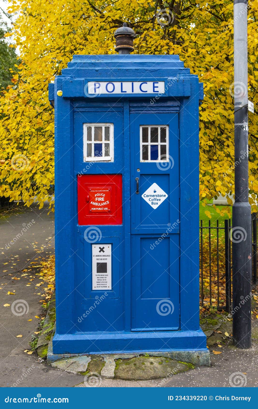 Vintage Police Box in Glasgow, Scotland Editorial Image - Image of ...