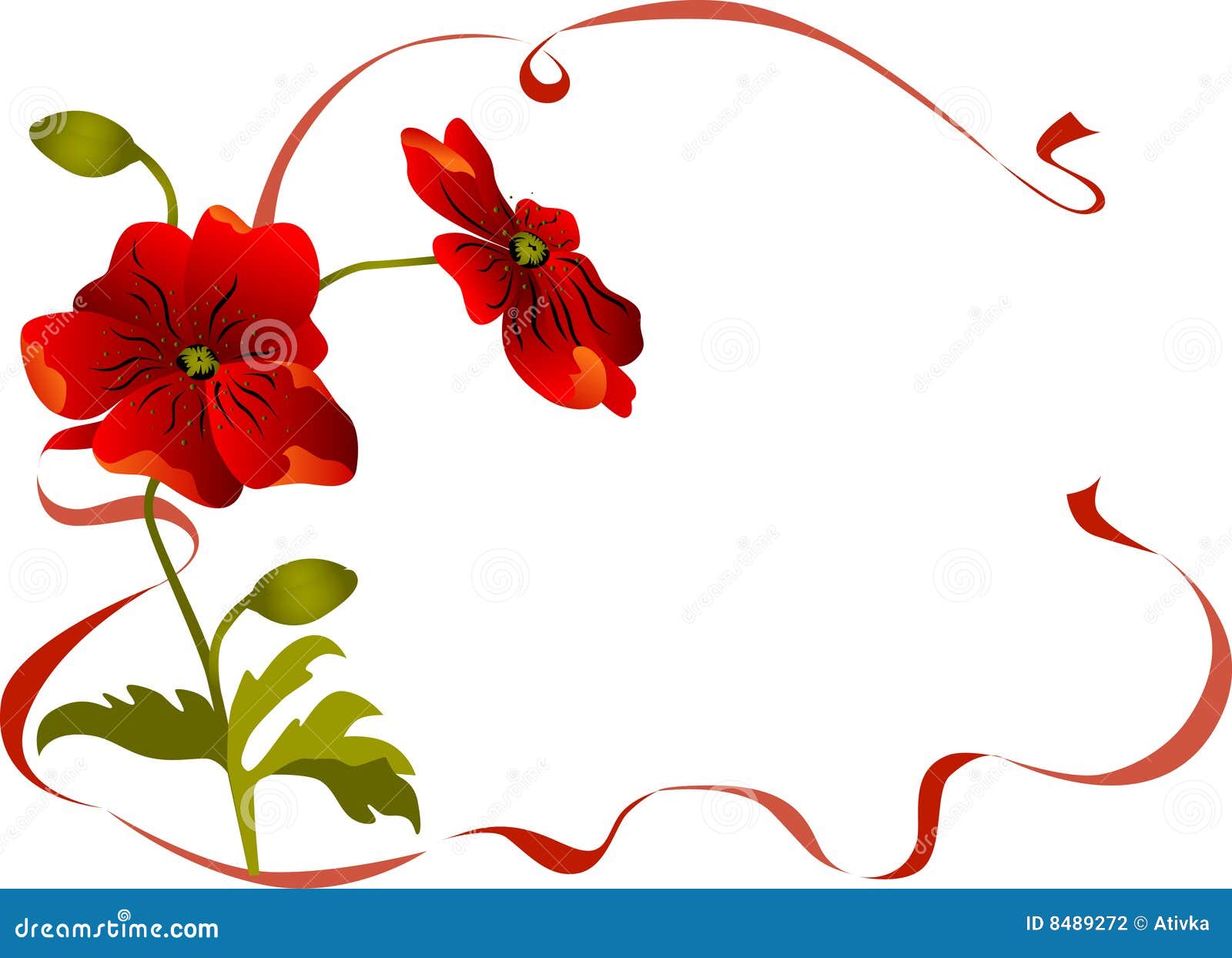 Vintage Poppy Flower Wallpaper Stock Vector - Illustration of drawing,  spring: 8489272