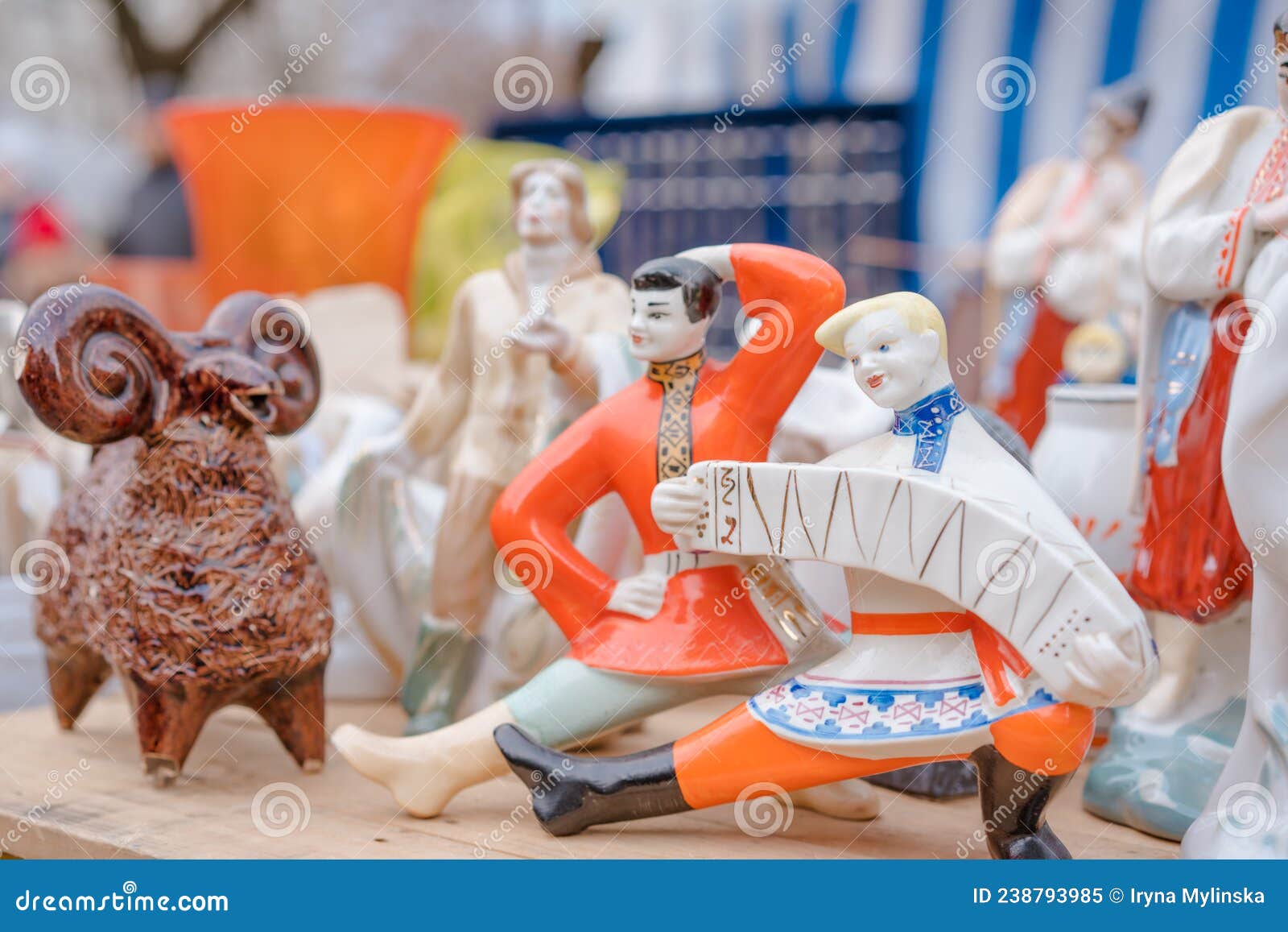 VINTAGE Porcelain Figurine Soviet ukrainian bear olimpic ussr russian antique 2 
