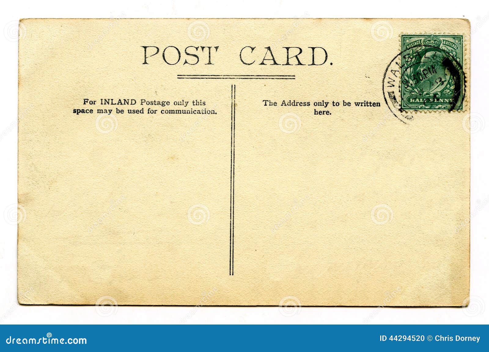 Vintage Post Card stock photo. Image of communicate, notes 44294520