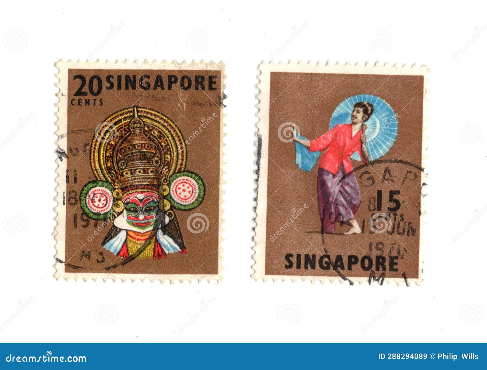 Vintage Postage Stamps from Singapore. Editorial Stock Image Image of pattern, white 288294089