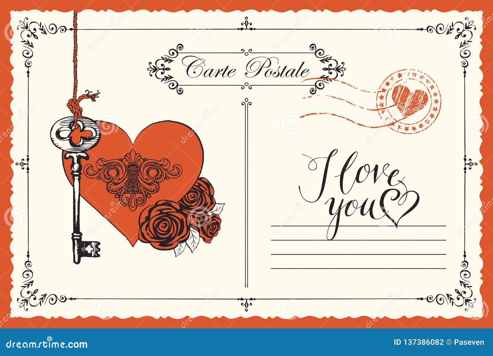 https://thumbs.dreamstime.com/z/vintage-postcard-theme-declaration-love-vector-retro-key-keyhole-heart-red-roses-romantic-valentine-card-137386082.jpg