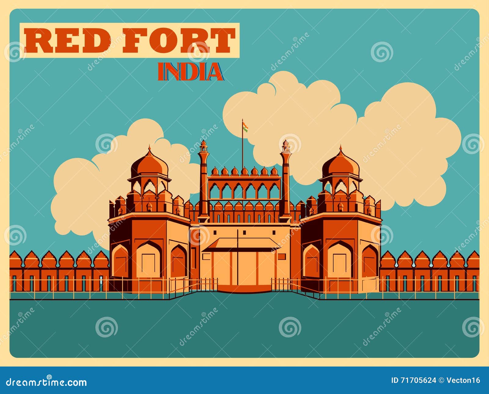 Red Fort Line Art: Over 224 Royalty-Free Licensable Stock Vectors & Vector  Art | Shutterstock