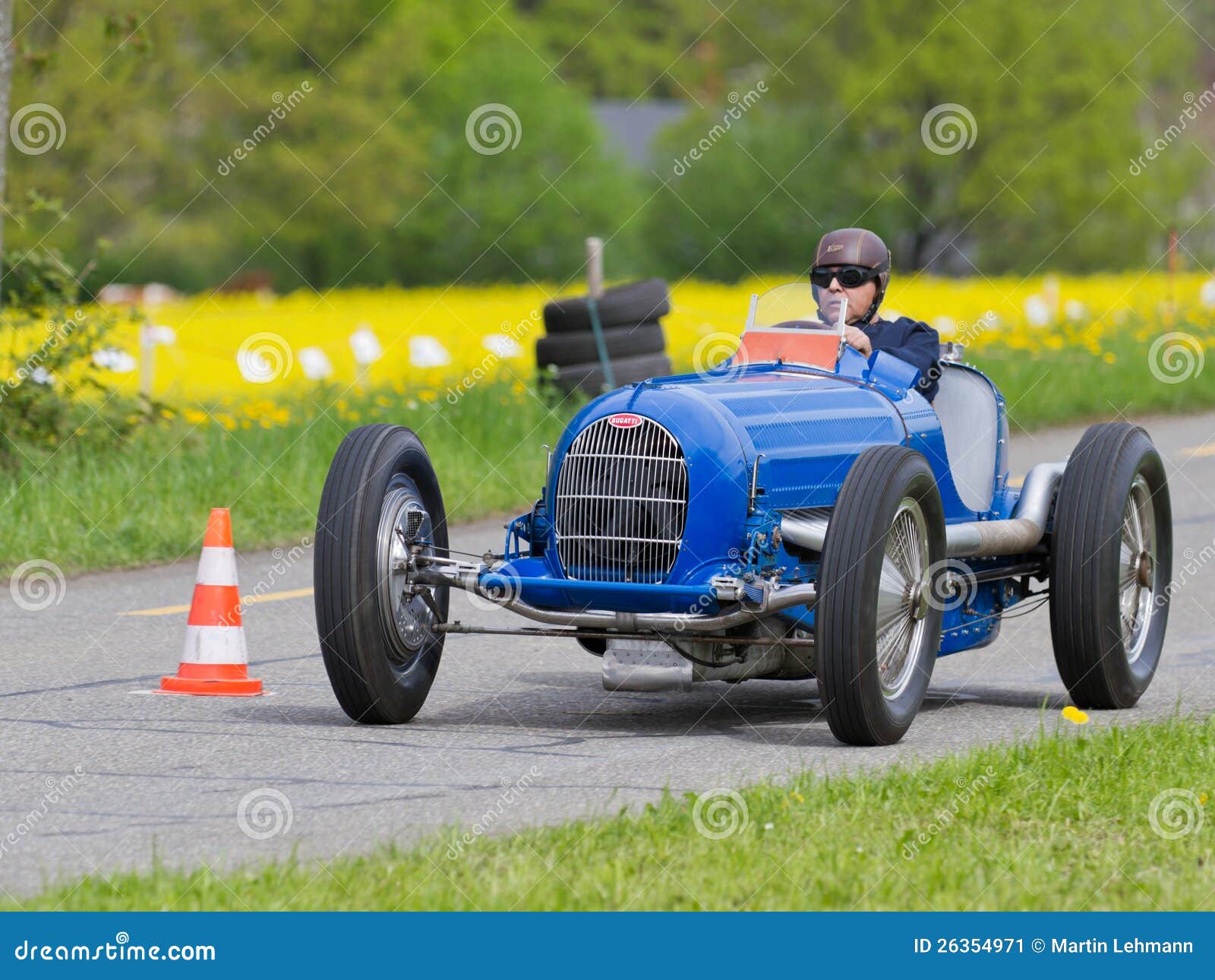Bugatti Type 35 Vintage Race Car Stock Photo - Download Image Now