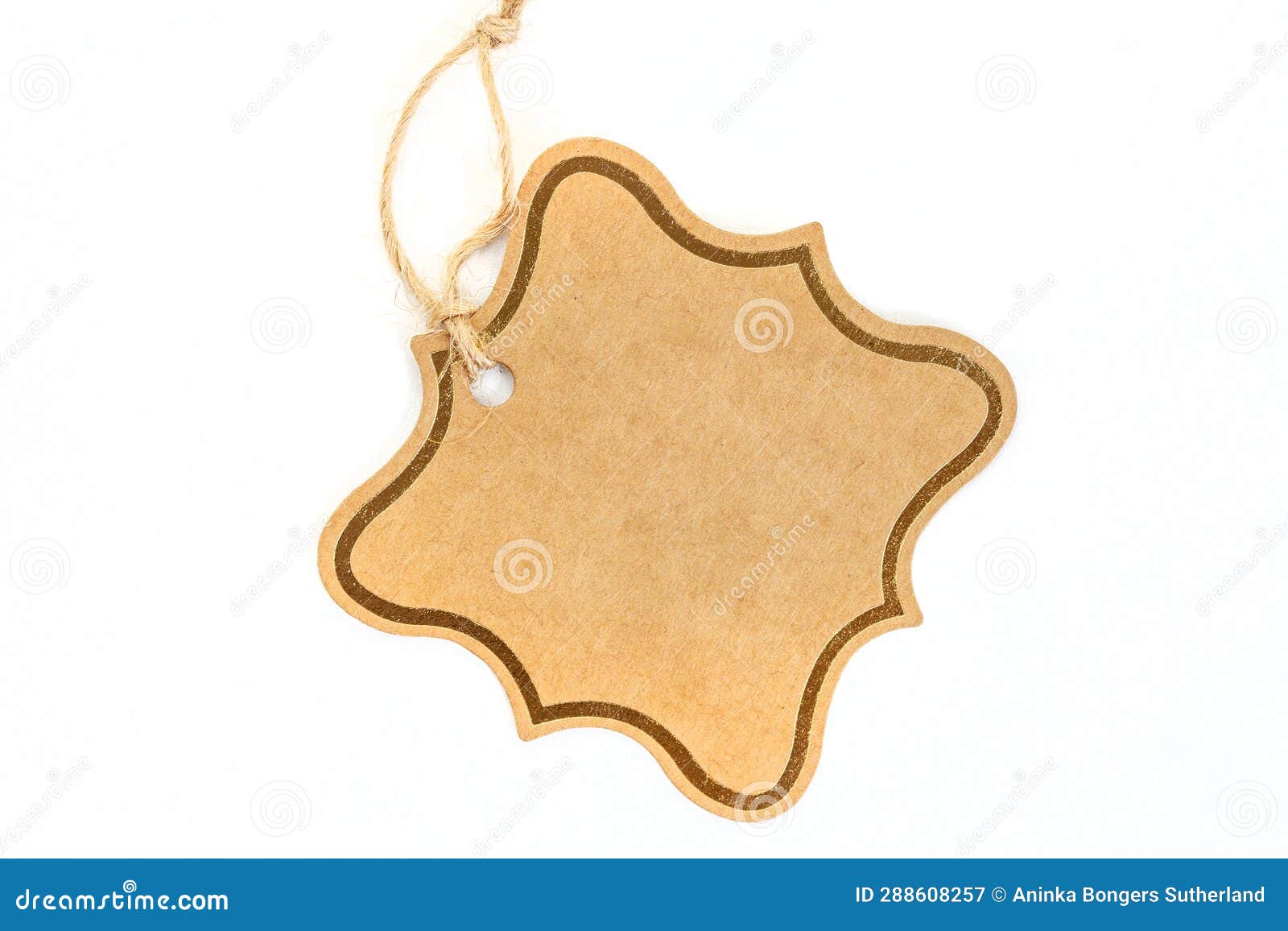 Vintage Price Tag or Gift Tag on White Stock Image Image of shop