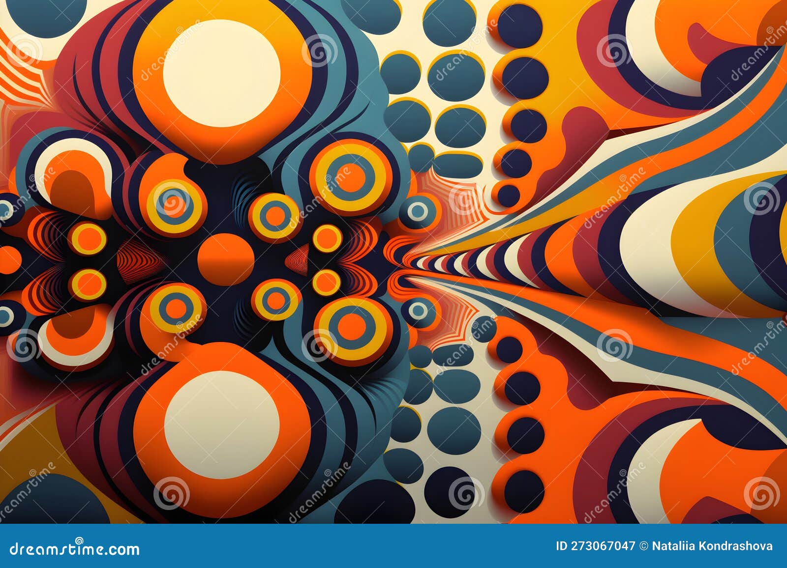 vintage psychedelic background in color sheme 70s, 80s, 90s. for different original . generetive ai