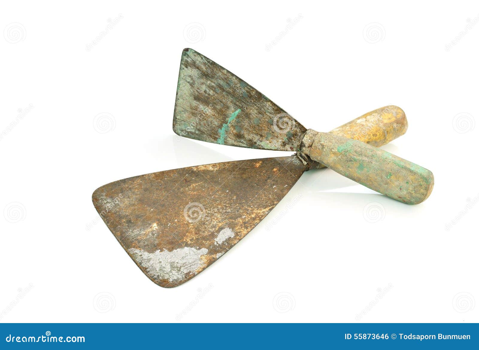 Vintage Putty Knife Isolated on White Stock Photo Image of repairing