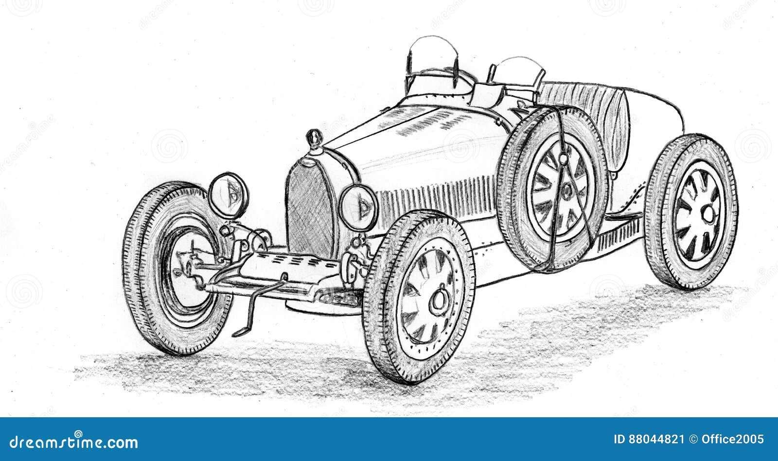 Vintage race car stock illustration. Illustration of black - 88044821