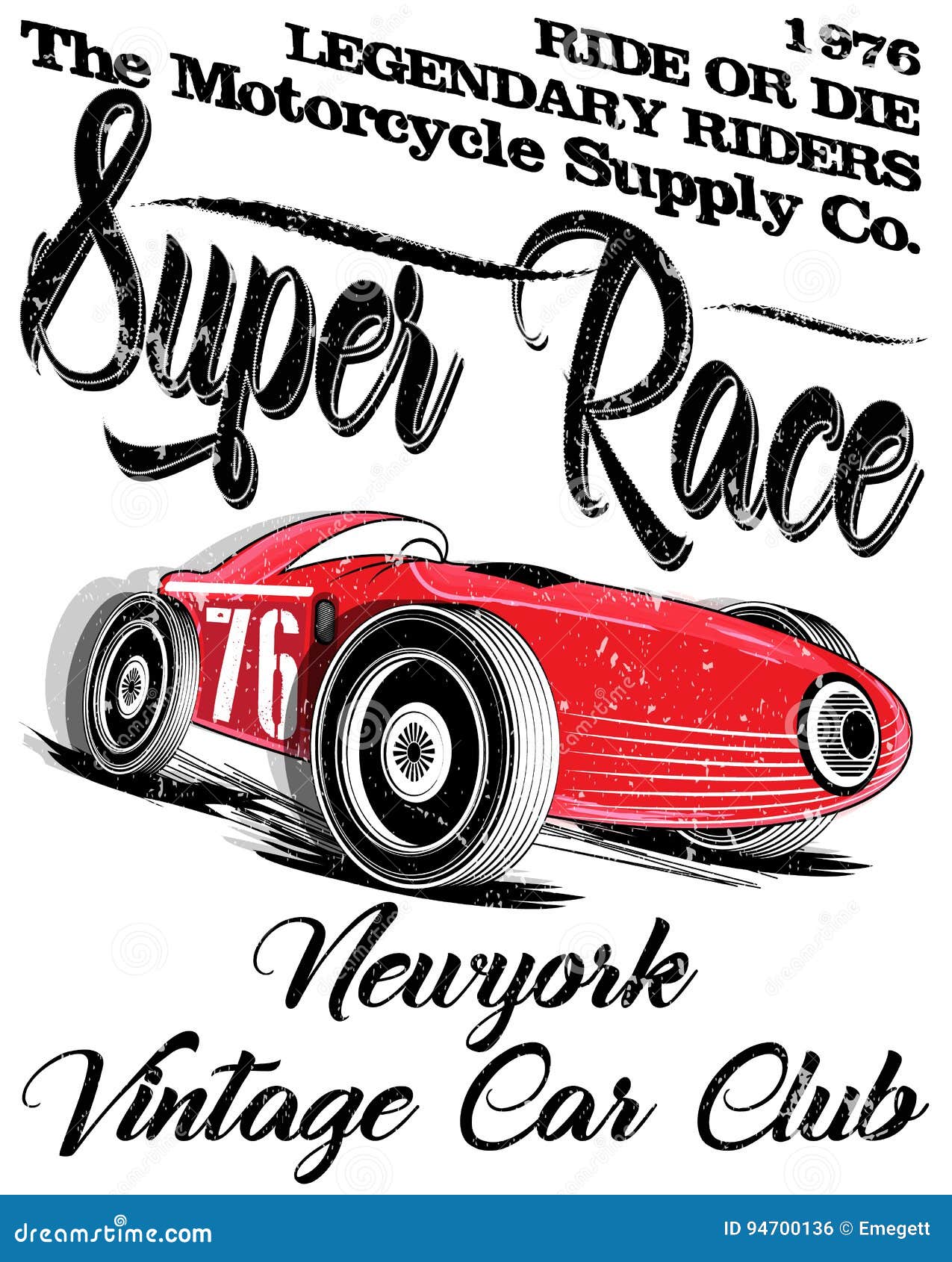 Download Vintage Race Car For Printing.vector Old School Race ...