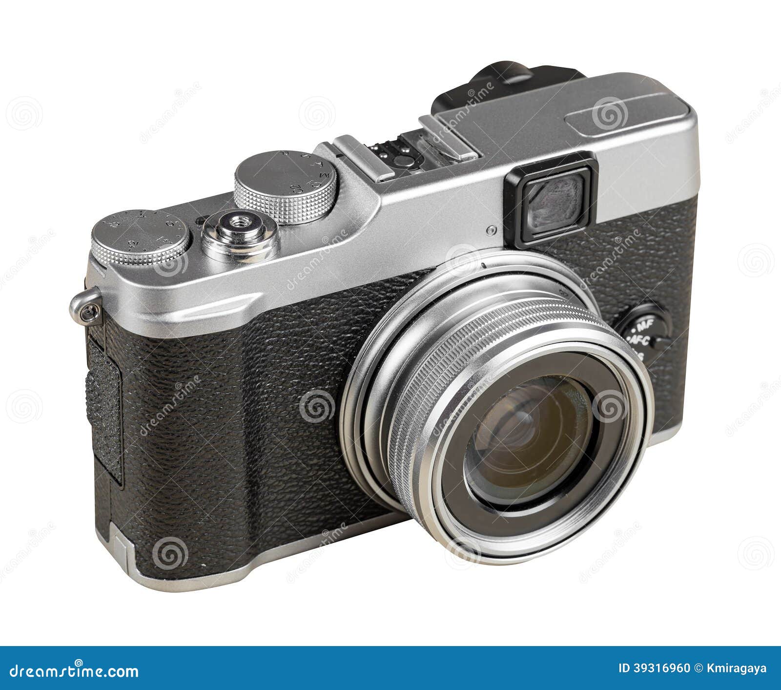 Vintage Rangefinder Style Camera Isolated on White Stock Photo Image of grungy, optical 39316960