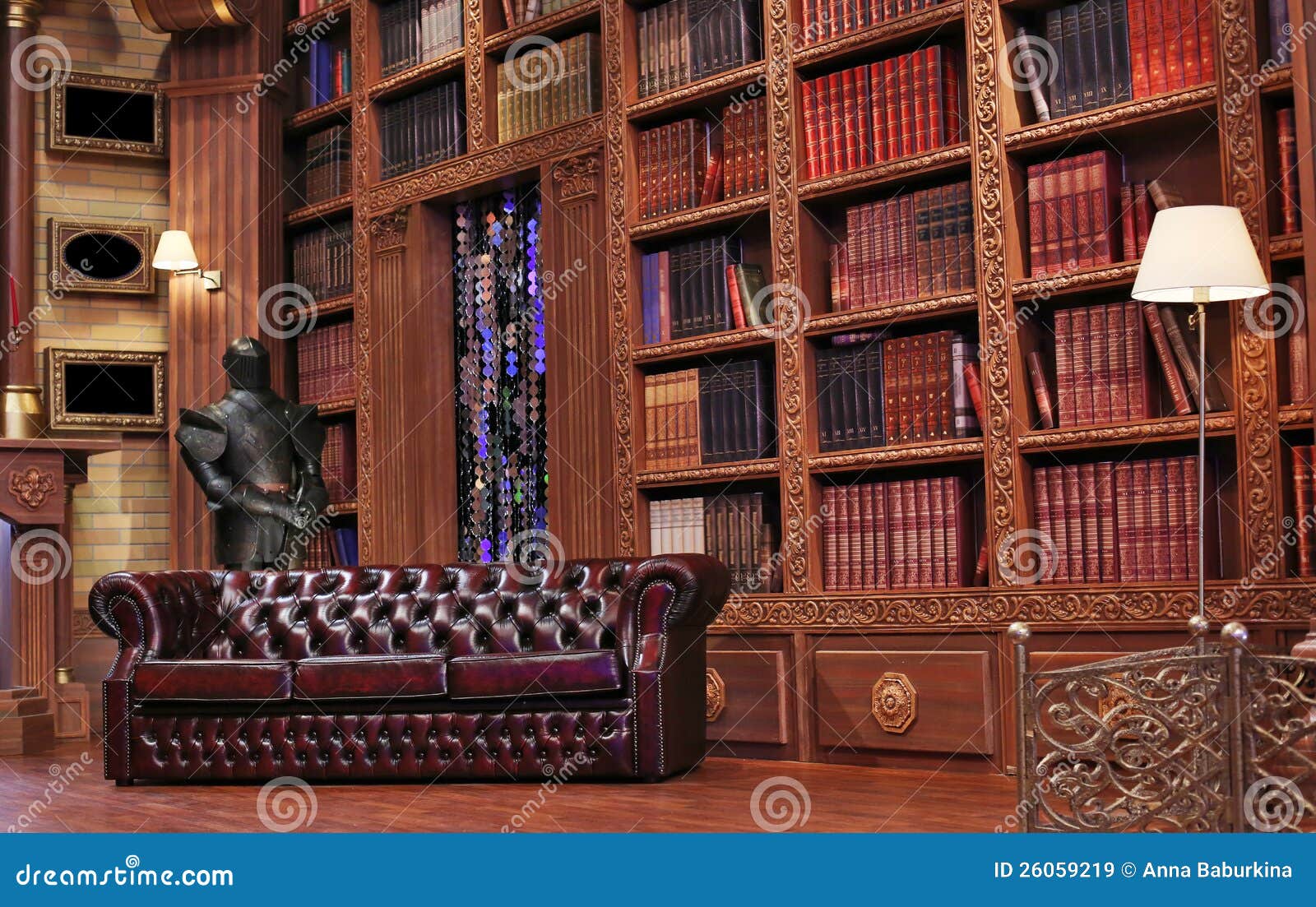 Vintage reading room stock image. Image of couch, ancient 26059219