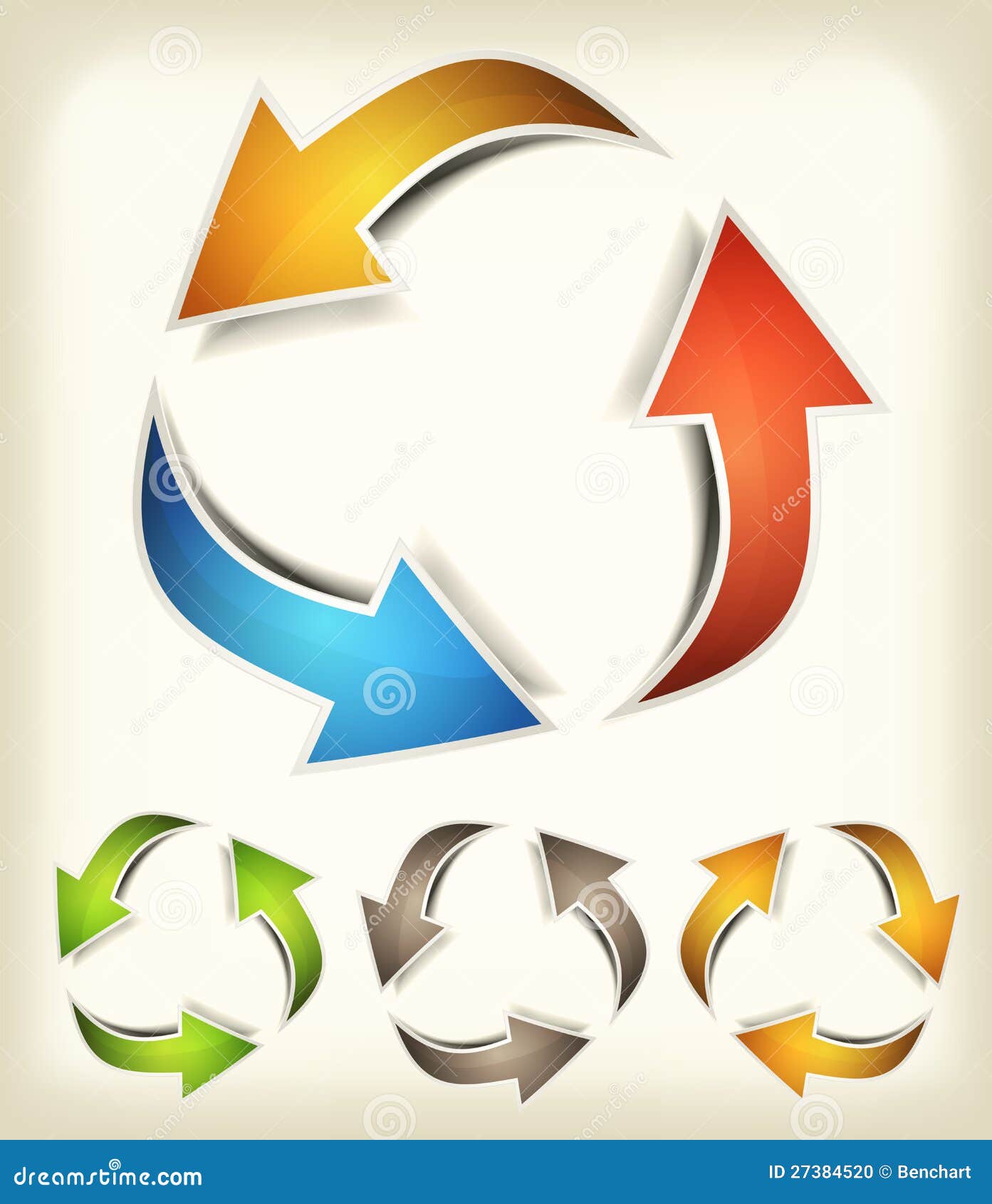 Vintage Recycle Arrows stock vector. Illustration of sharp 27384520