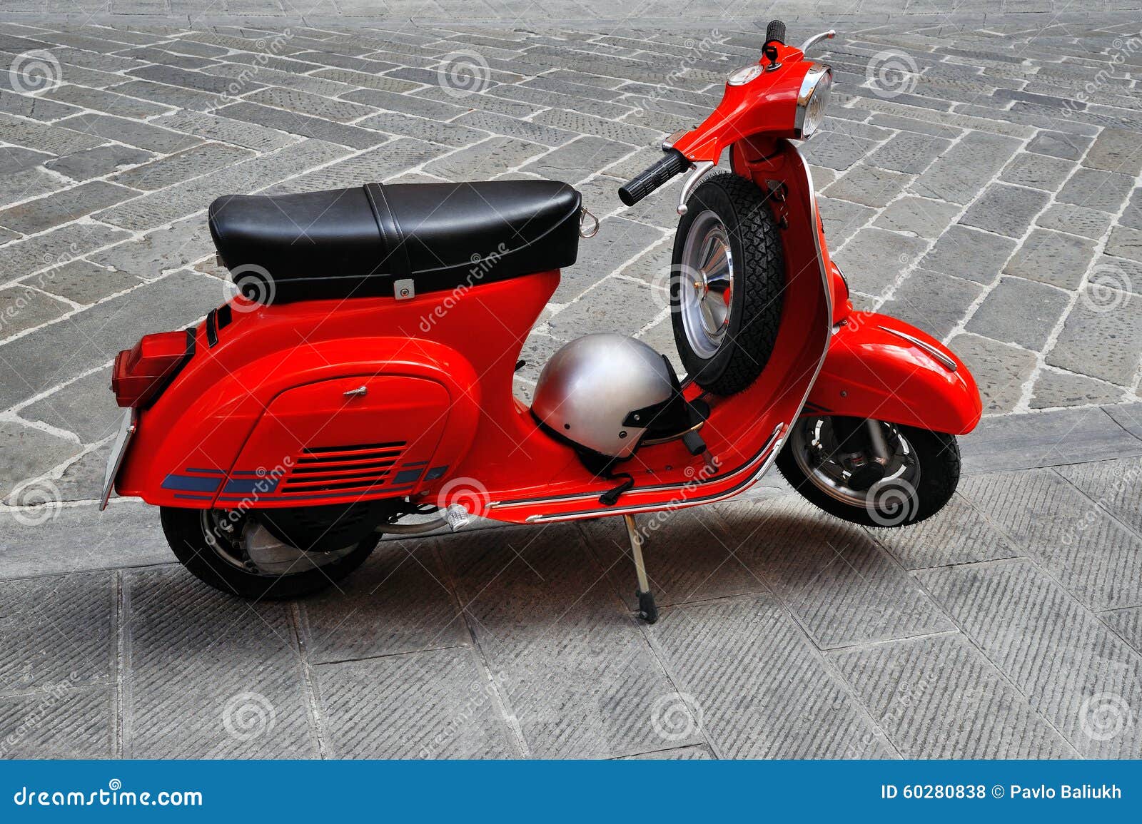 Vintage red scooter stock photo. Image of scooter, grey 60280838