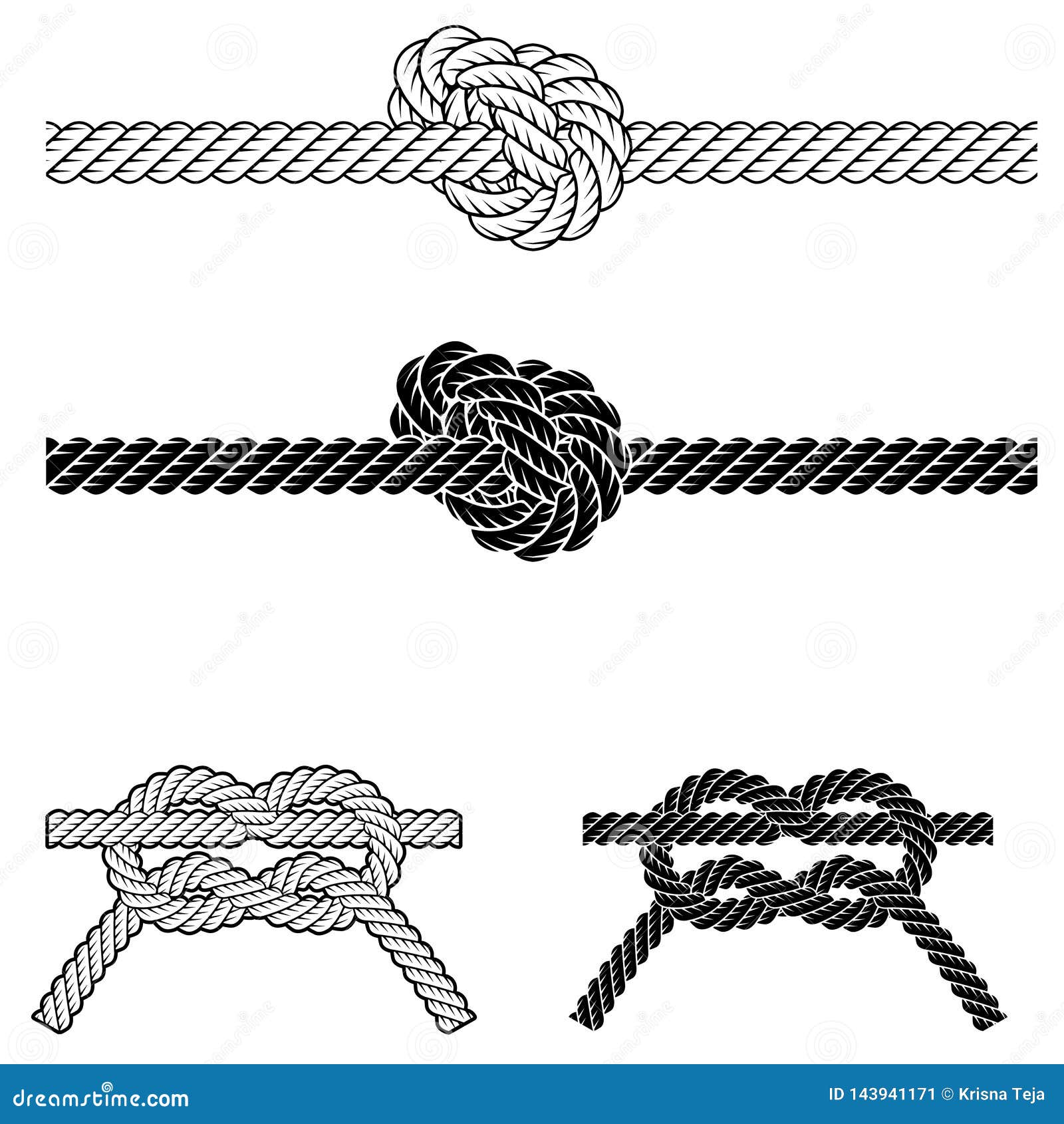 Vintage Rope Border Frame in Vector Stock Vector - Illustration of ...