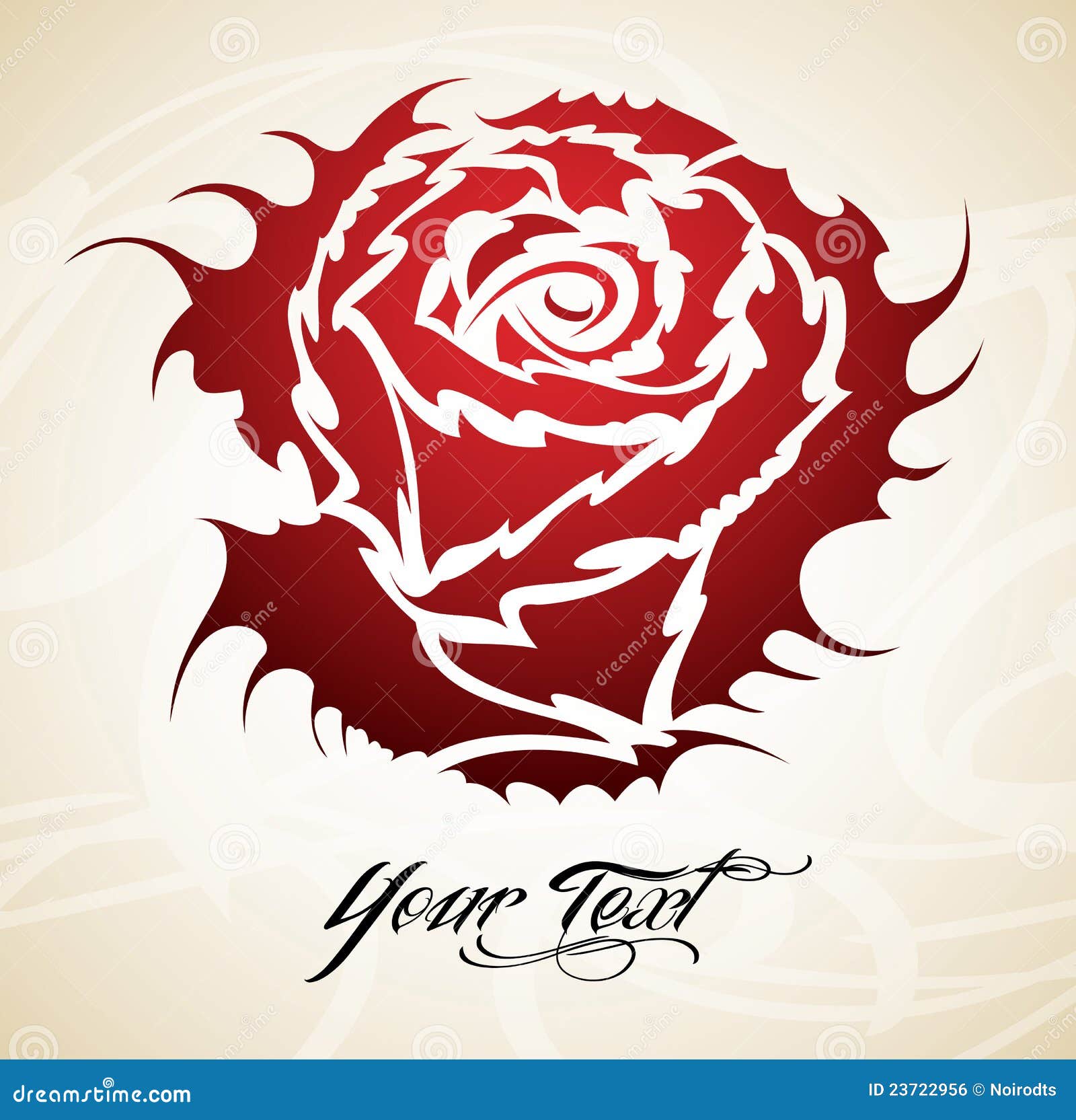 Rosa vintage tribal ilustração do vetor. Ilustração de pétalas - 23722956, image size:1600x1665