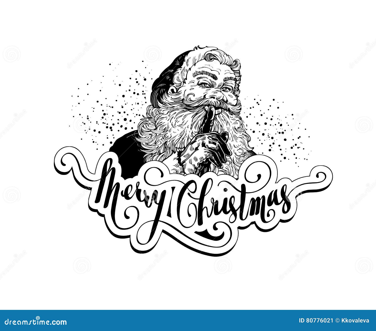 Download Vintage Santa Claus Christmas Illustration Stock Vector ...