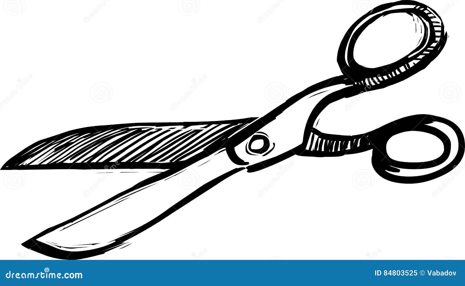 Vintage Scissors Vector Illustration Stock Vector Illustration of
