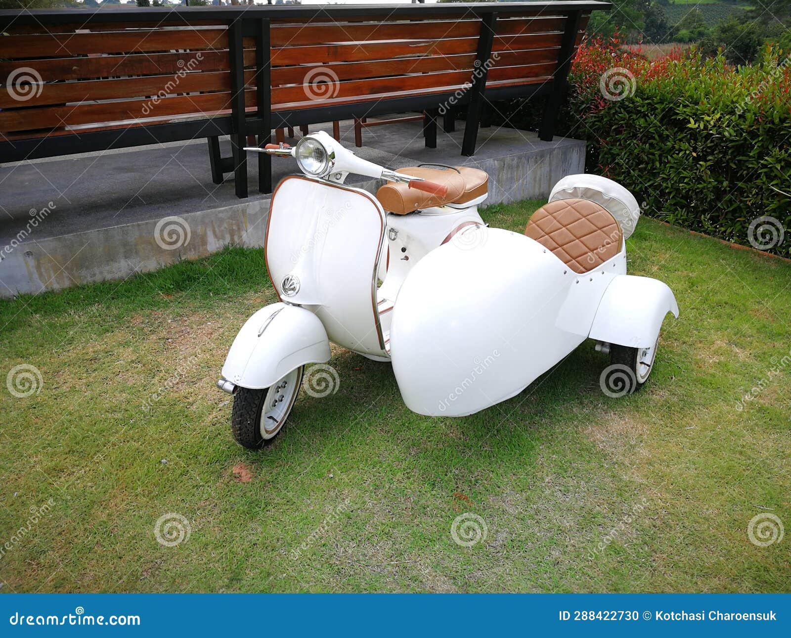 Vintage scooter motorcycle stock photo. Image of piaggio 288422730