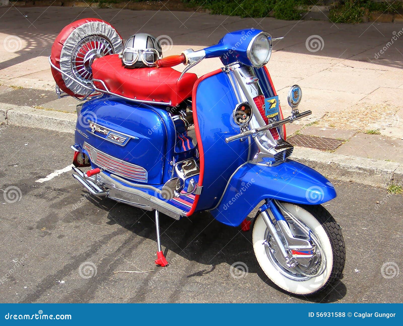 Vintage Scooter Motorbike editorial stock photo. Image of scooter