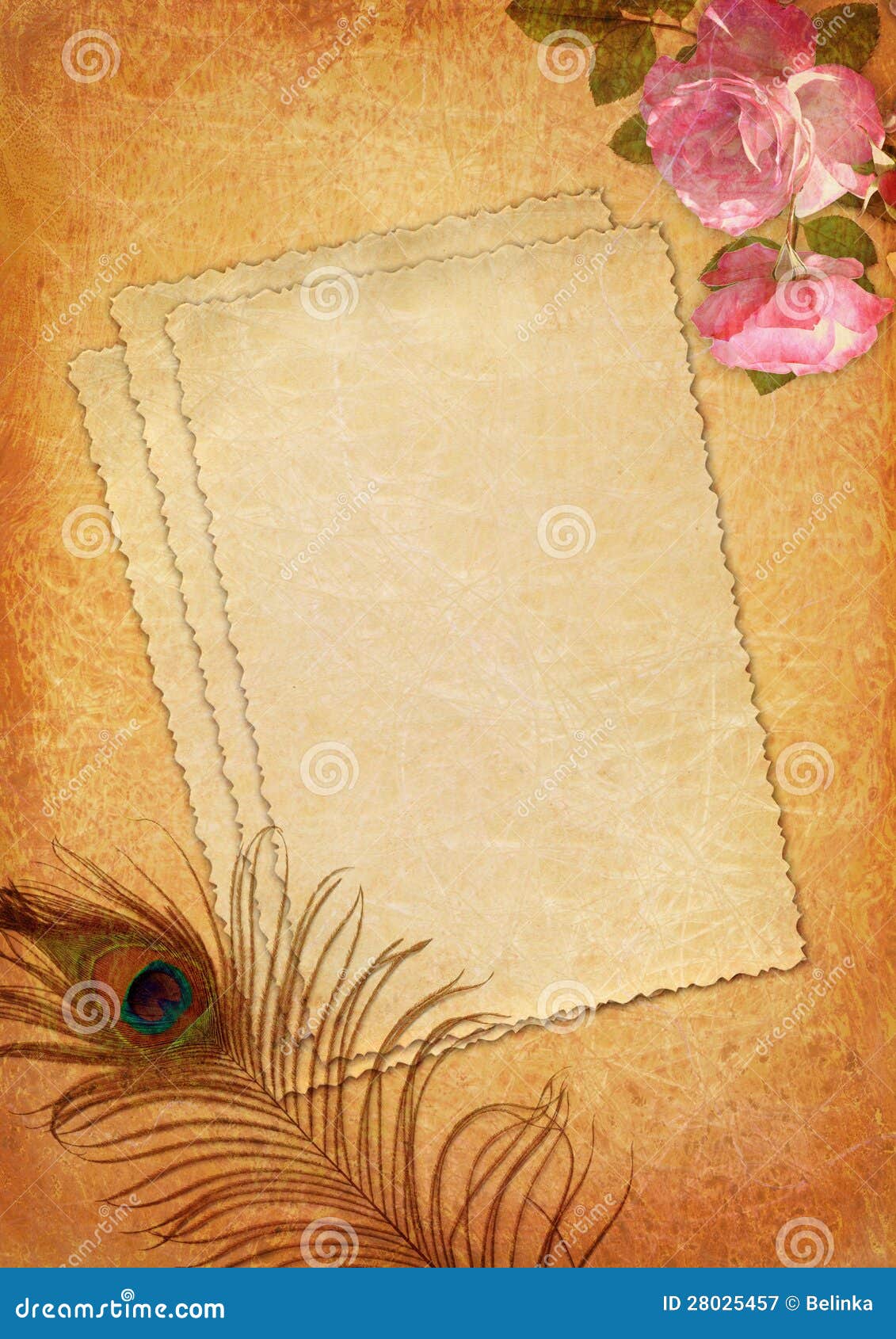 Vintage Scrapbook Background Royalty Free Stock 