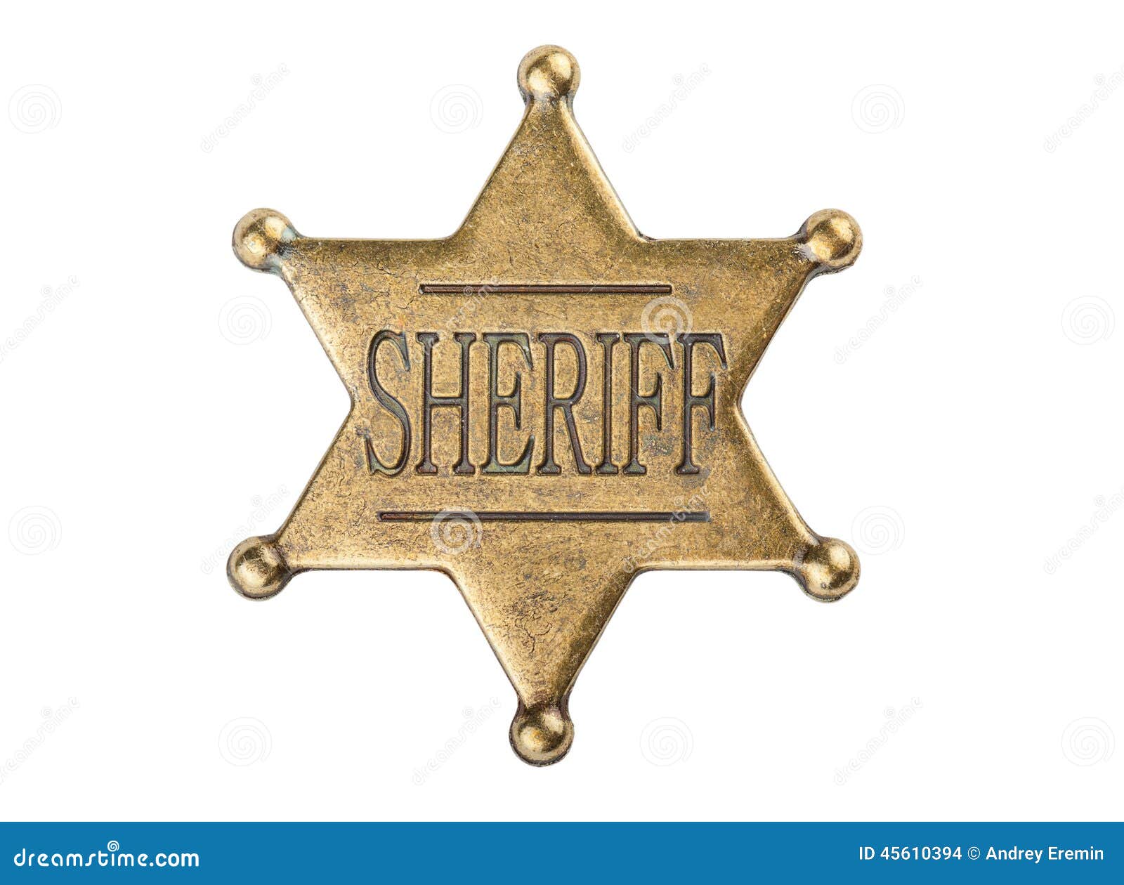 vintage sheriff star badge