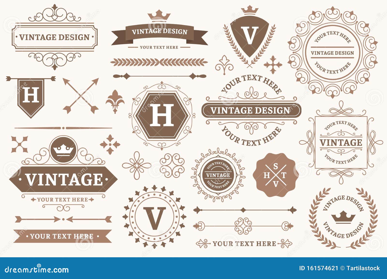 vintage sign borders. elegant frame, luxurious old  and antique typography border  set