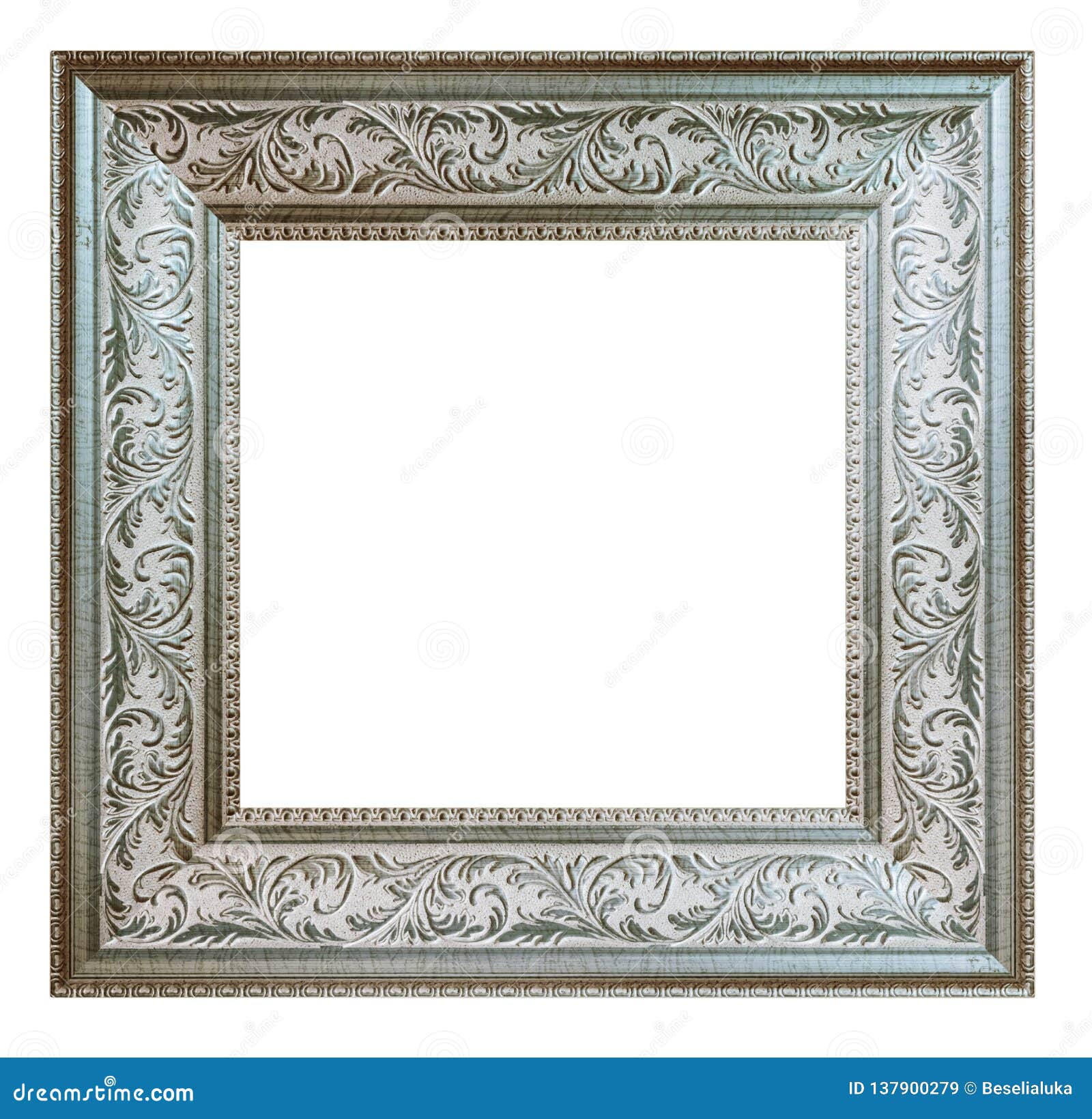 Vintage silver frame stock image. Image of museum, baroque 137900279