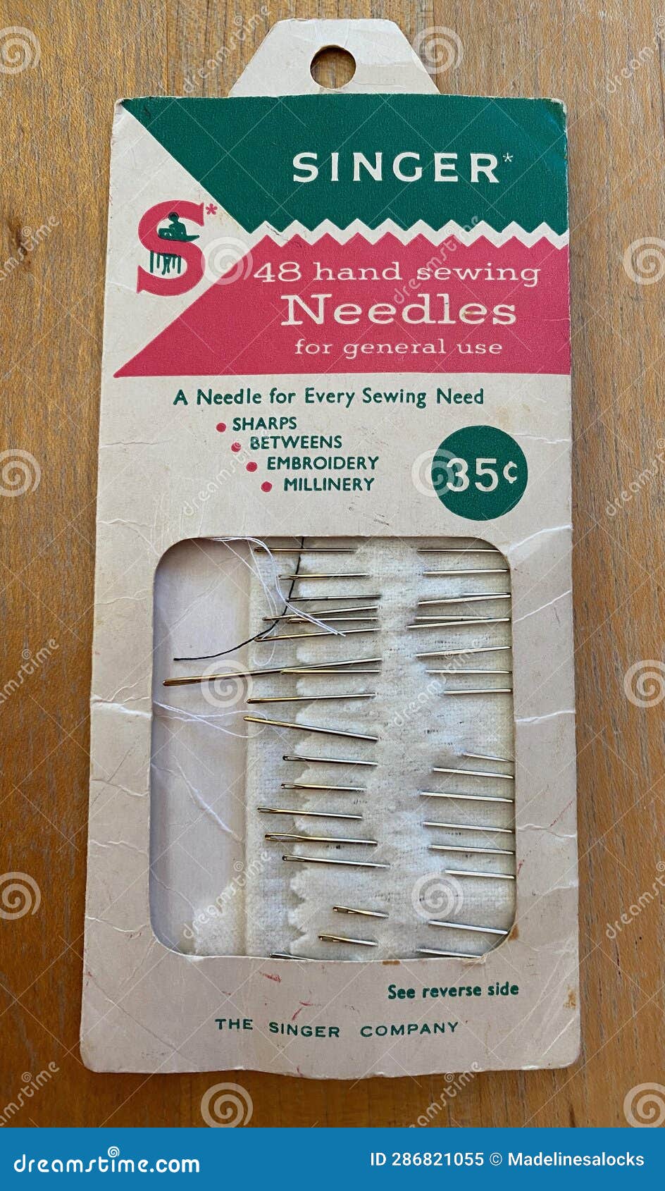 Vintage Singer Sewing Needles Stock Image Image of banner, wall
