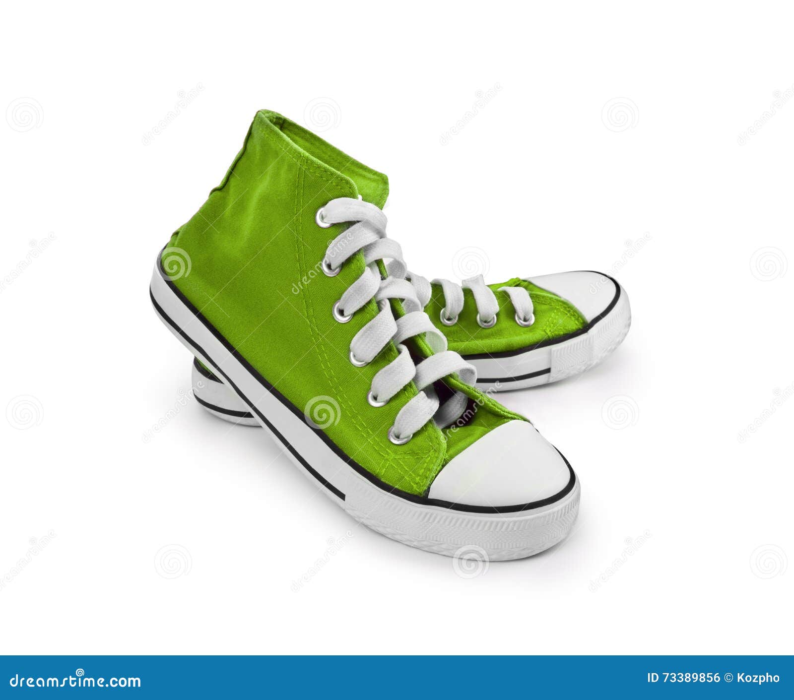 Vintage Sneakers on White Background Stock Photo - Image of used ...