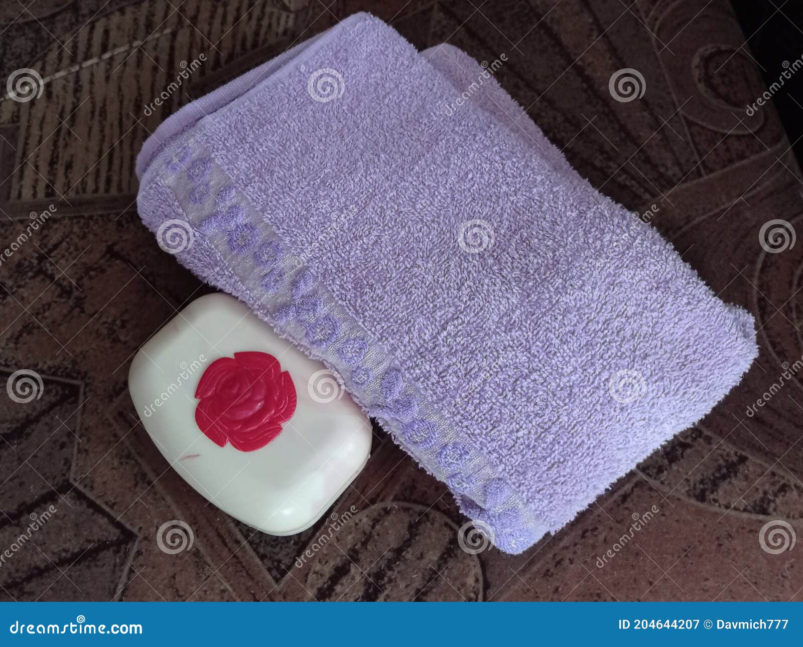 Vintage Soap Dish Decorated with a Rose Stock Image Image of flower, lilac 204644207