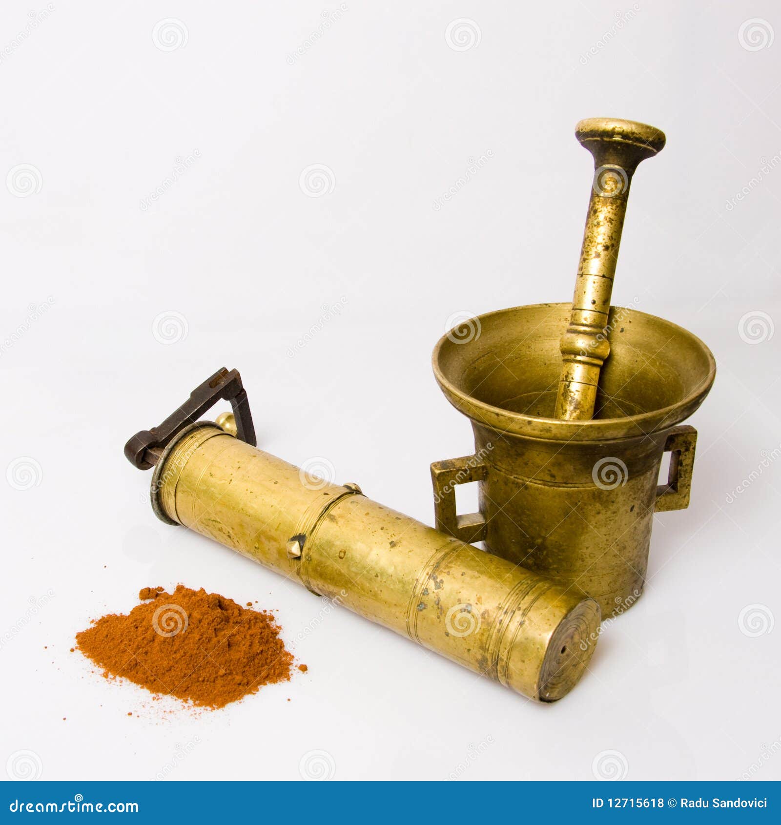 Vintage Spice Grinder stock photo. Image of brown, spicy 12715618