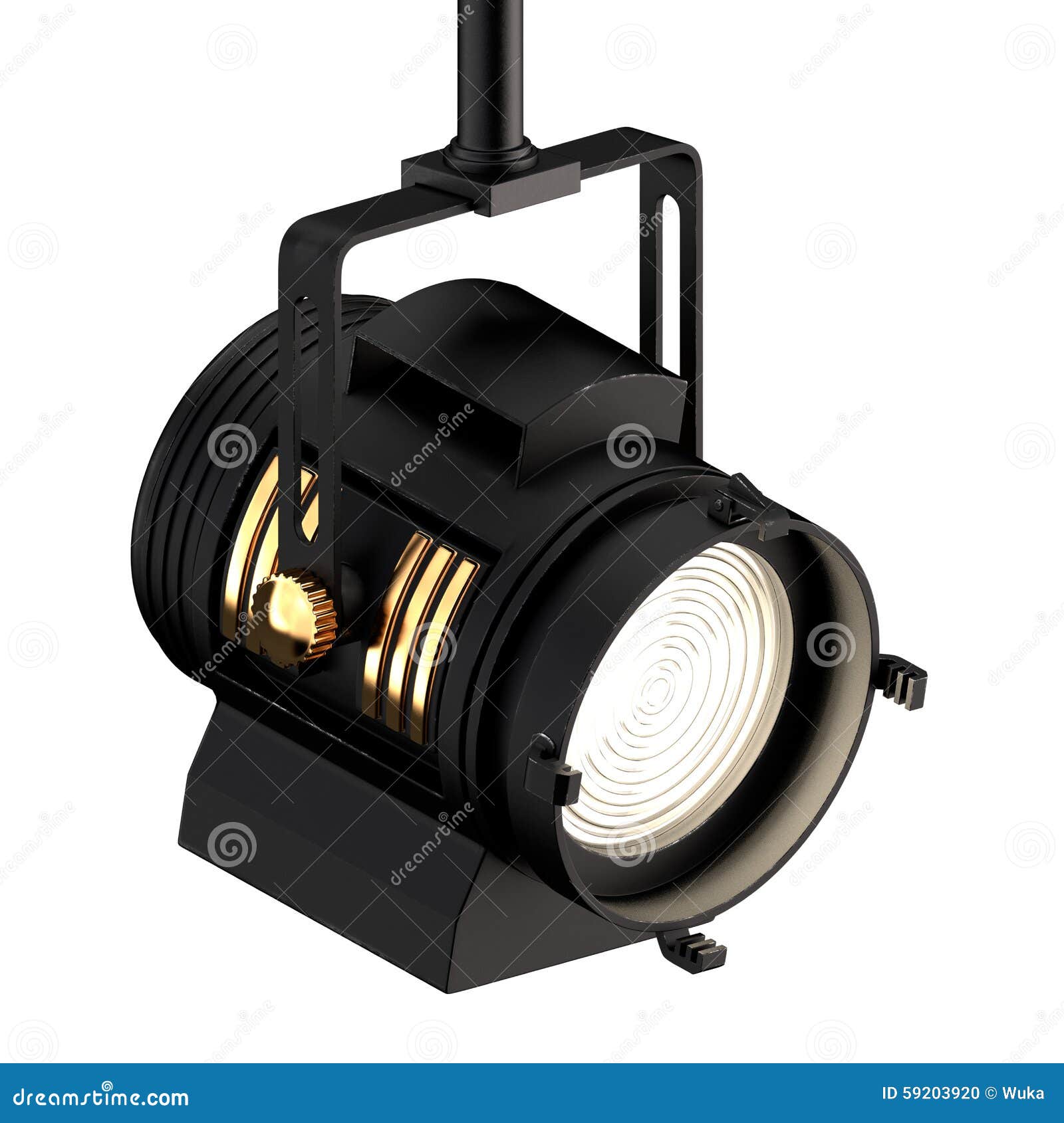 Vintage Spotlight stock illustration. Illustration of floodlight 59203920