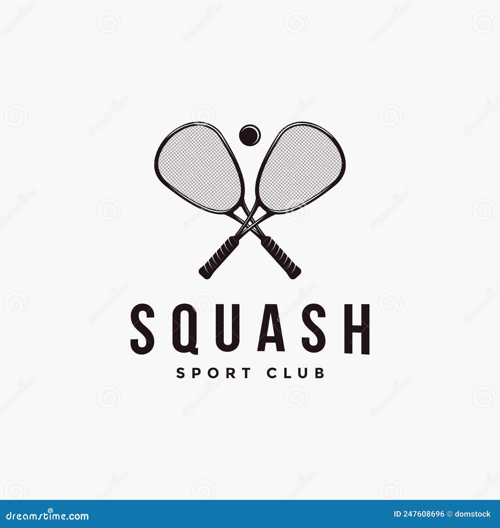 Vintage Squash Logo Icon Vector Stock Vector Illustration of creative