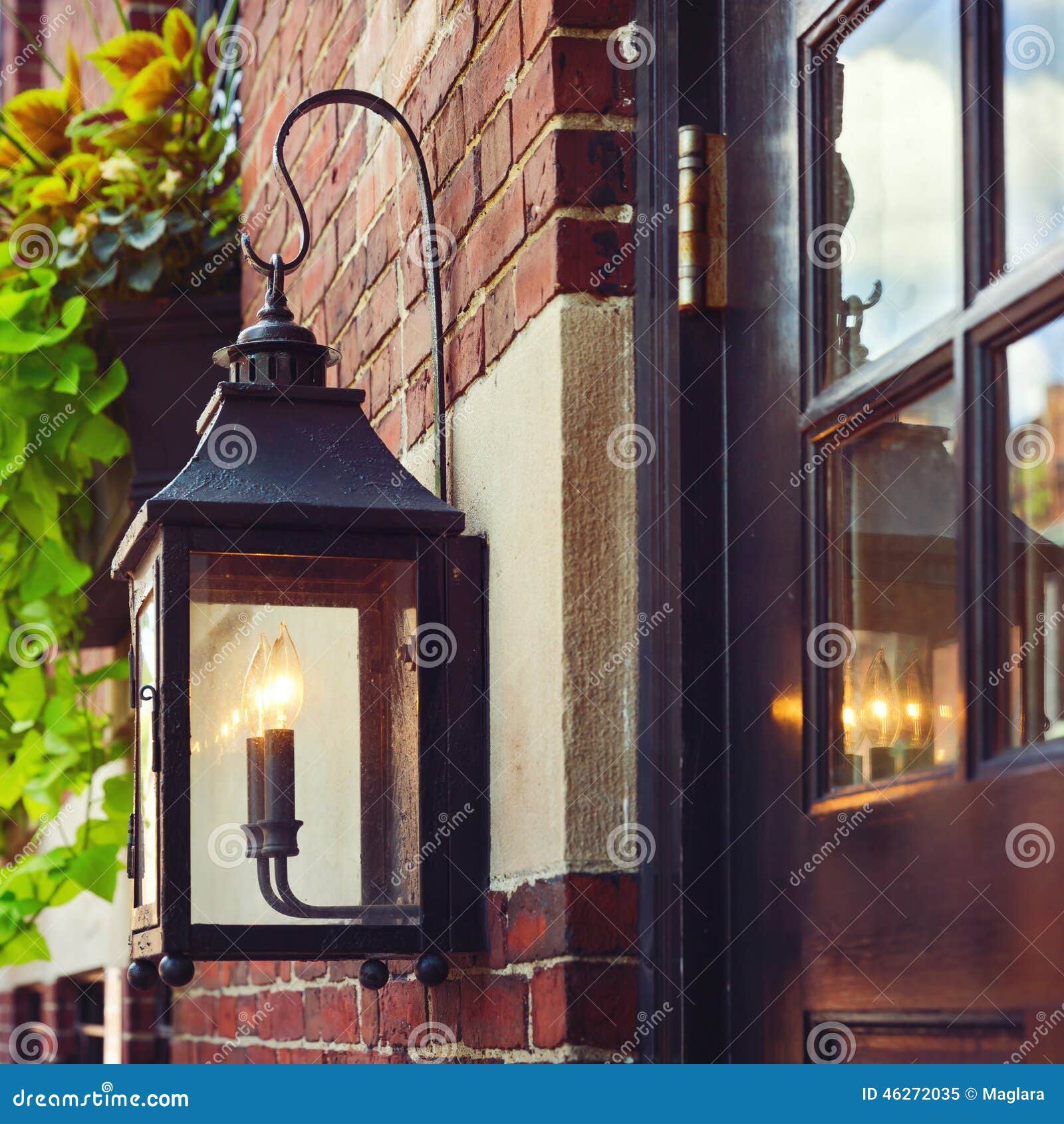 Vintage street lamp in Boston, Mass., USA. Vintage street lamp in Boston, Massachusetts, USA