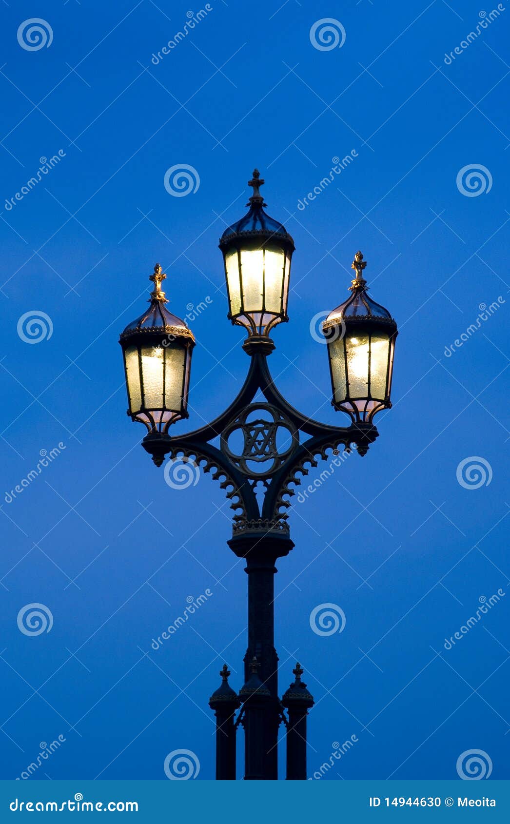 Vintage street light stock photo. Image of contrasts 14944630