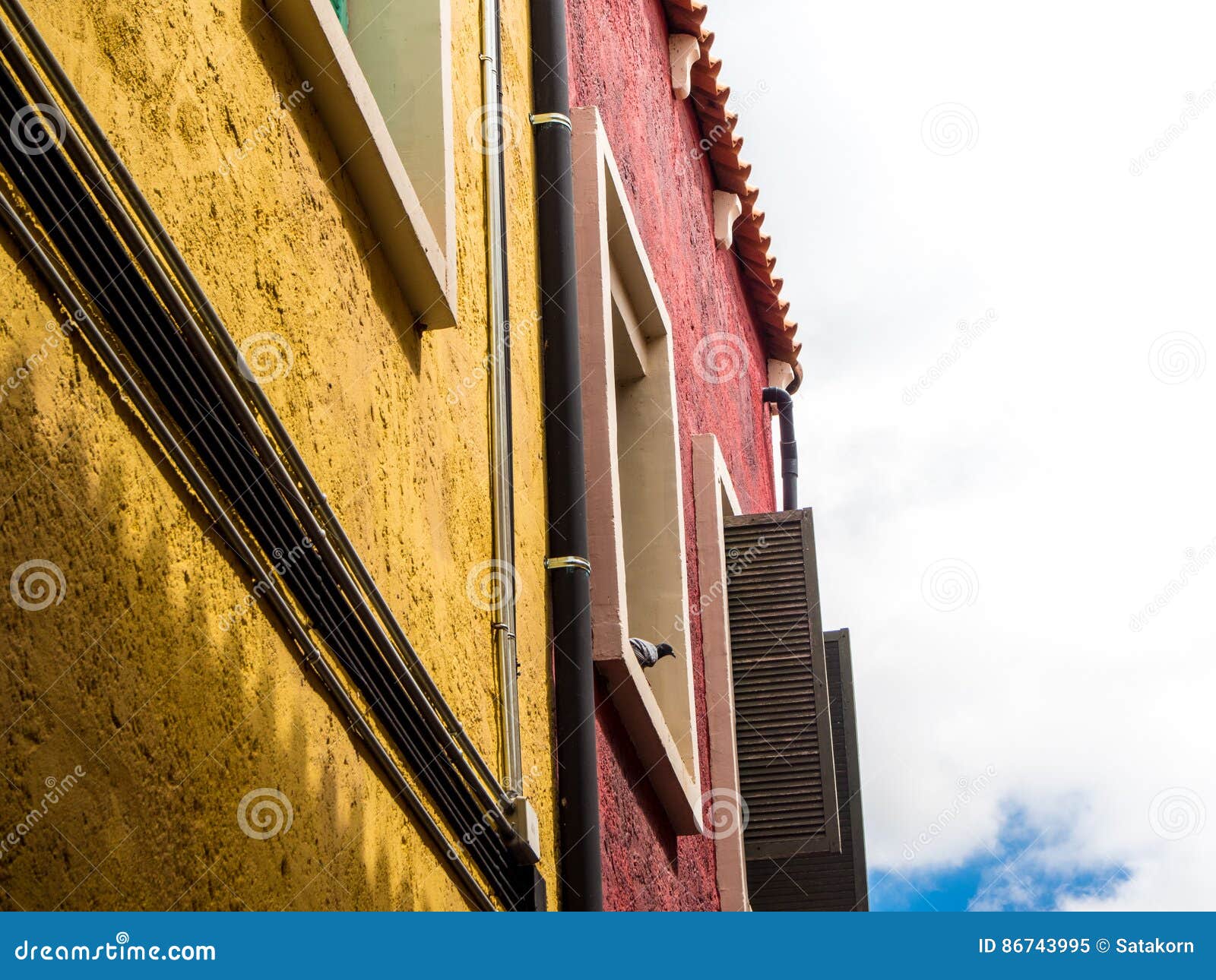 The vintage style building stock image. Image of looking 86743995