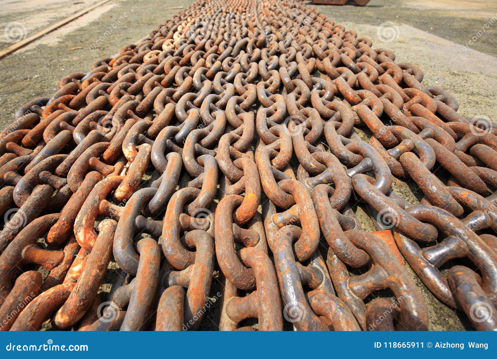 Old rusty steel chain stock image. Image of handicraft 118665911