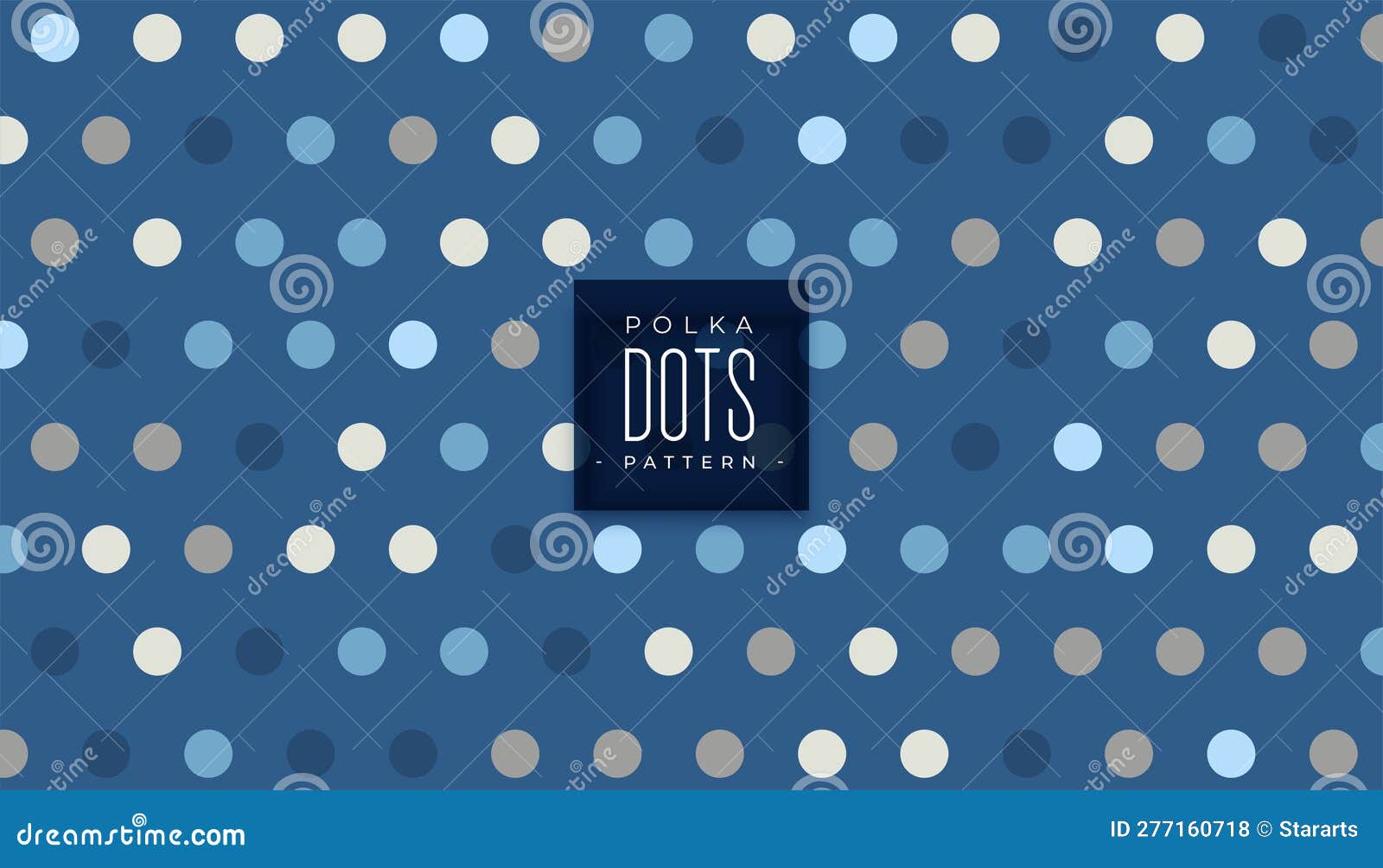 Vintage Style Polka Dotted Pattern Banner for Eye Catching Print Stock