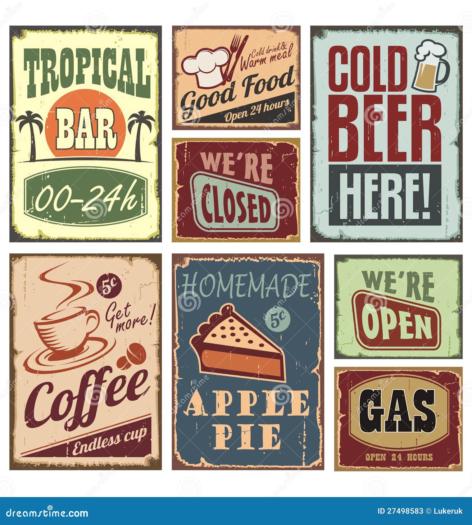 vintage style signs