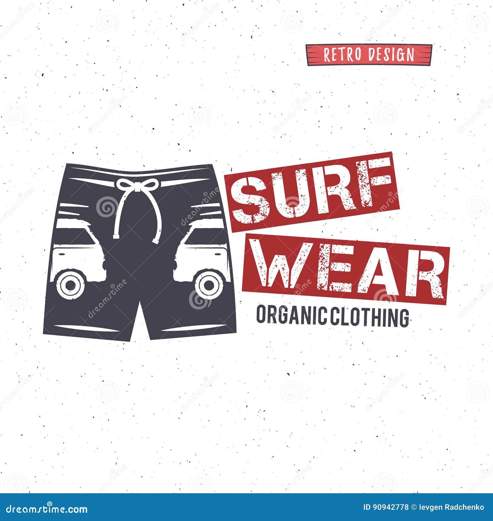 Vintage Surfing Wear Stamp Design. Surf Clothing Shop Logo. Graphics and  Emblem for Web Design or Print Stock Illustration - Illustration of palm,  hawaii: 90942778