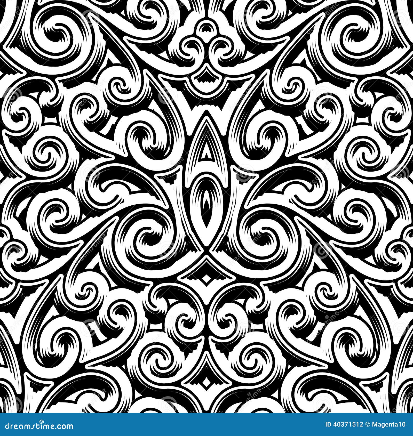 vintage swirly pattern