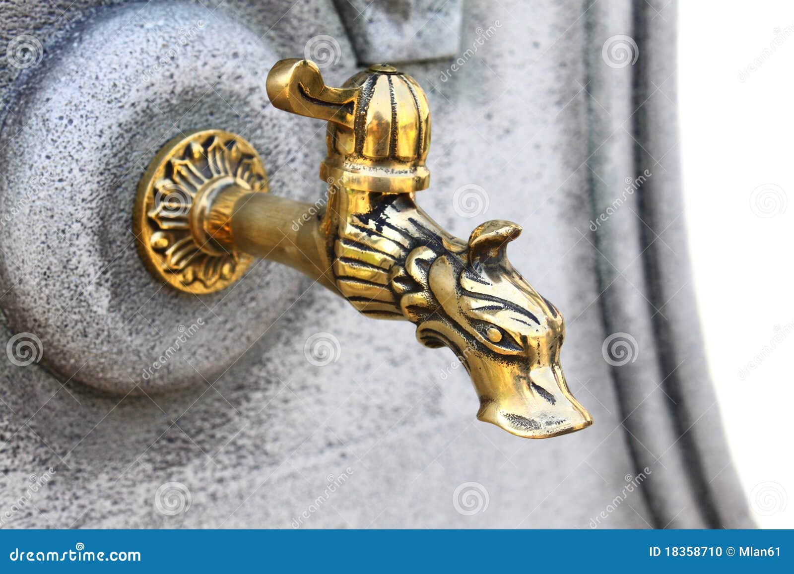 Vintage tap stock photo. Image of water, fountain, decorated 18358710