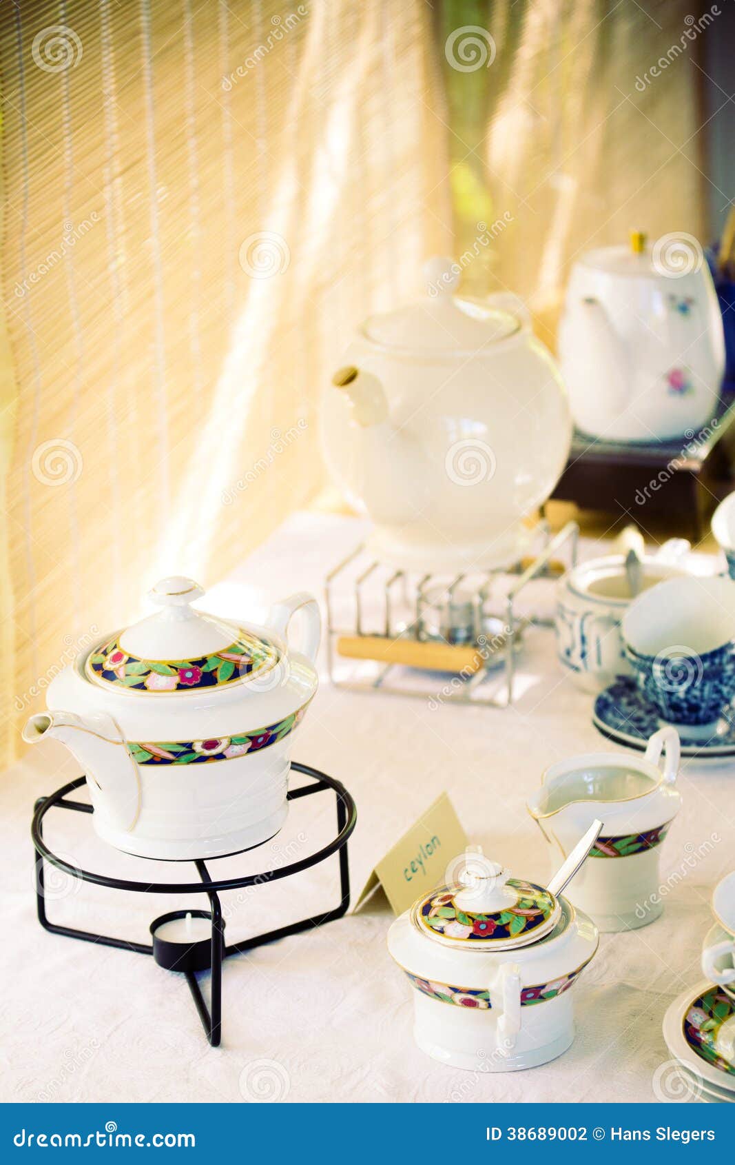 Vintage tea set stock photo. Image of retro, indoors 38689002