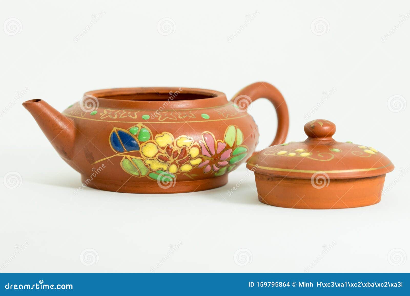 A vintage teapot stock photo. Image of vintage, background 159795864