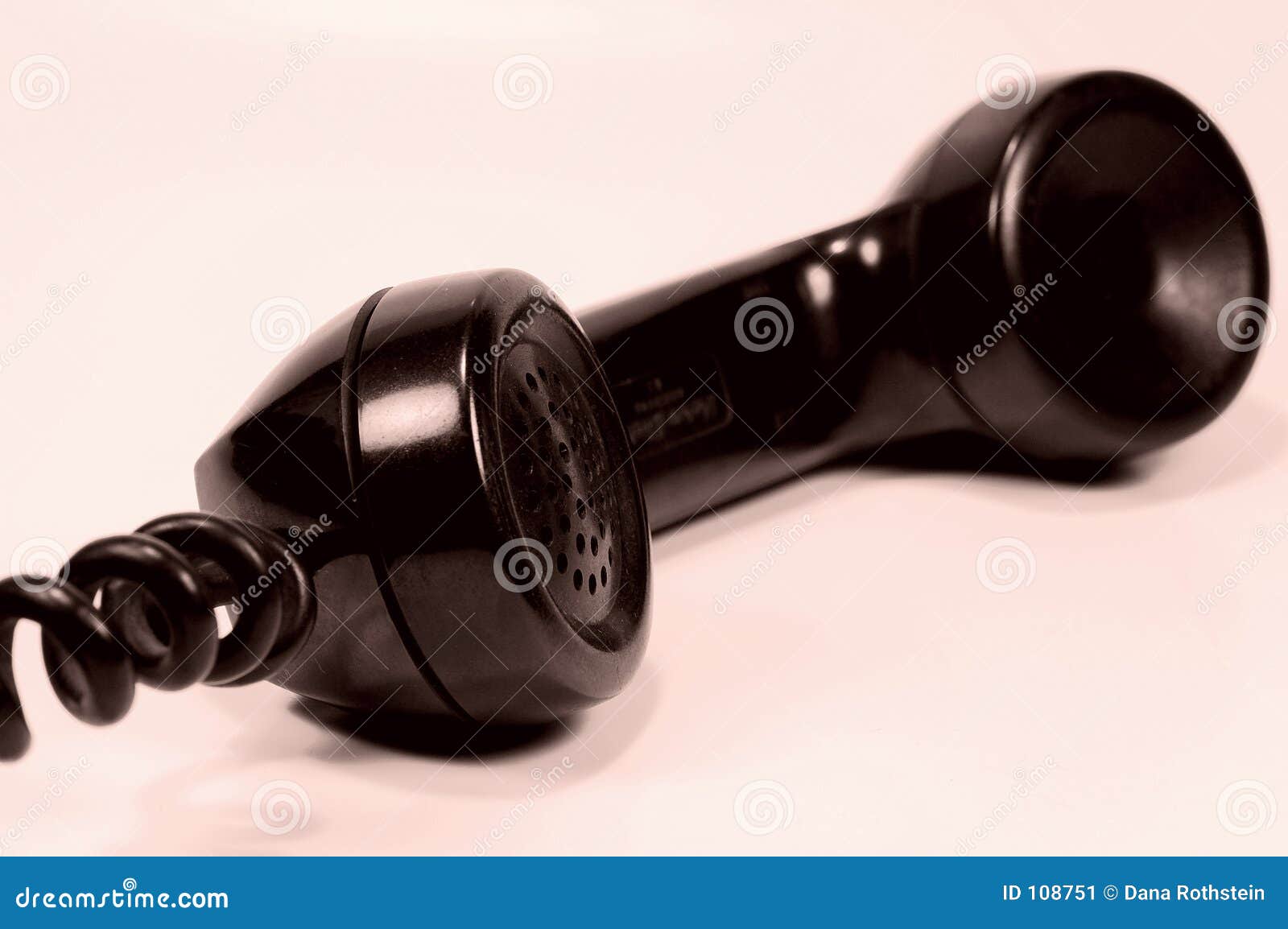 Vintage Telephone Headset stock image. Image of vintage 108751