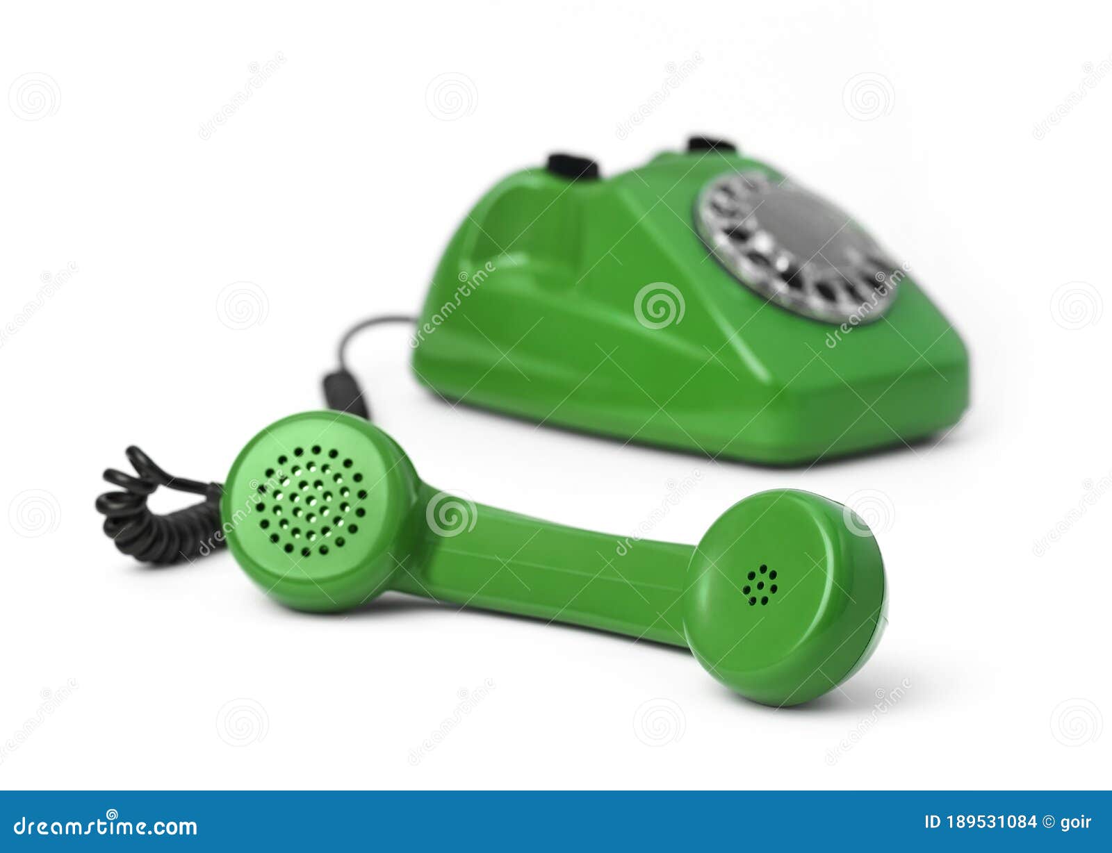 Vintage telephone receiver stock photo. Image of connect 189531084