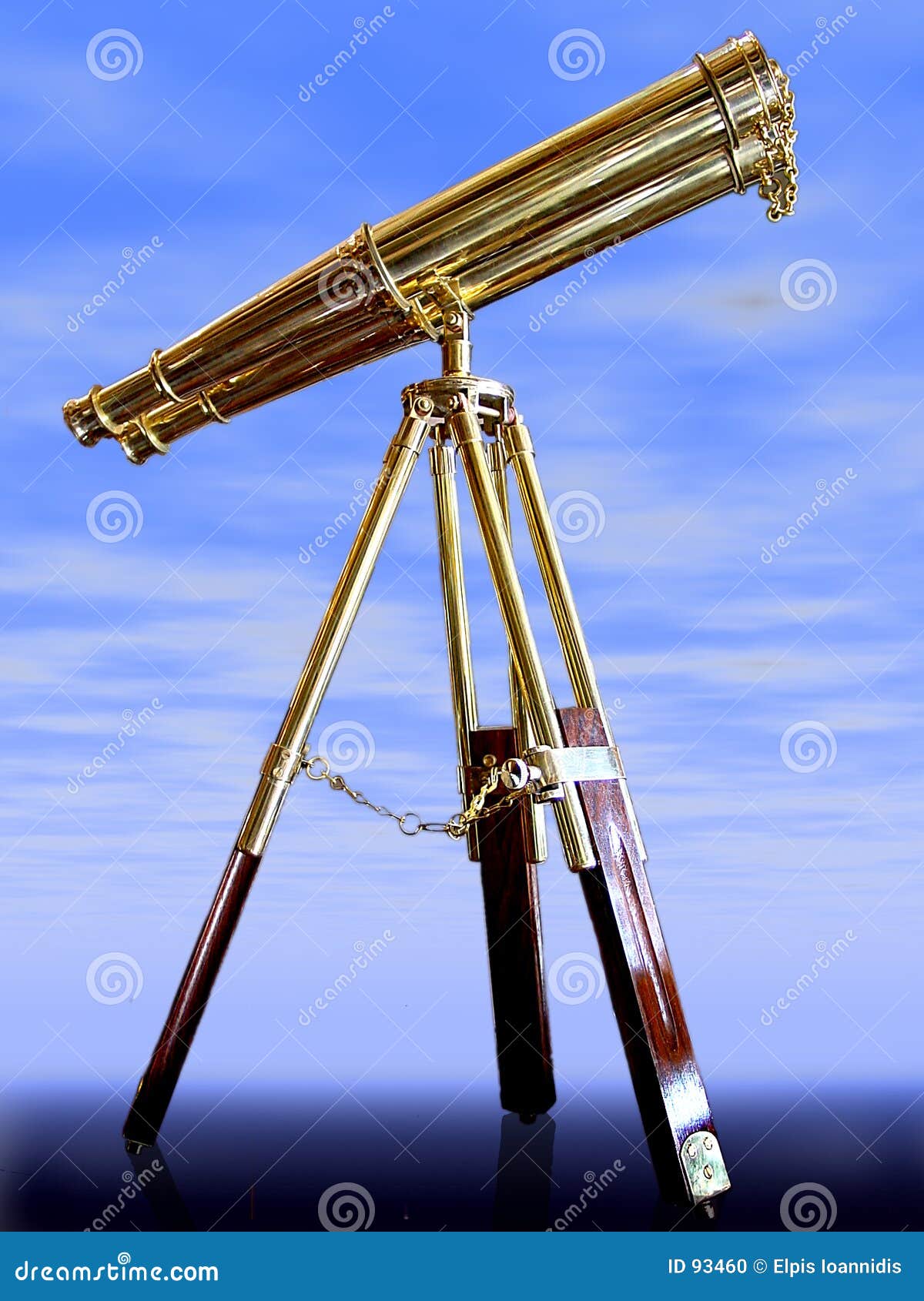 Vintage telescope, stock photo. Image of tools, enlarge 93460