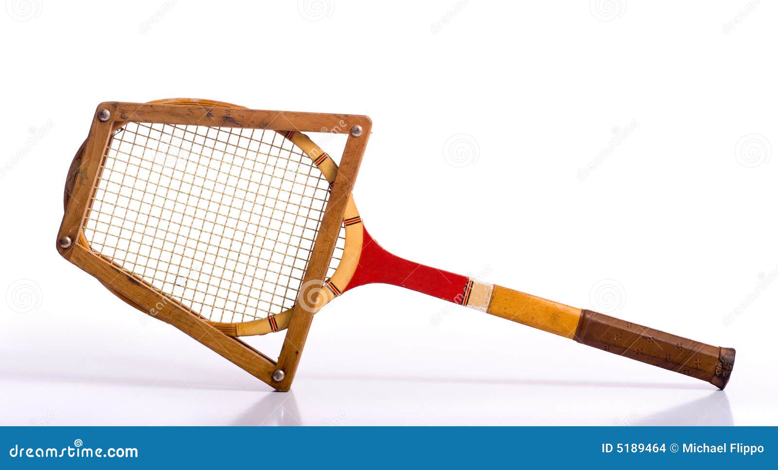 Vintage Tennis Racket stock photo. Image of wooden, leather 5189464